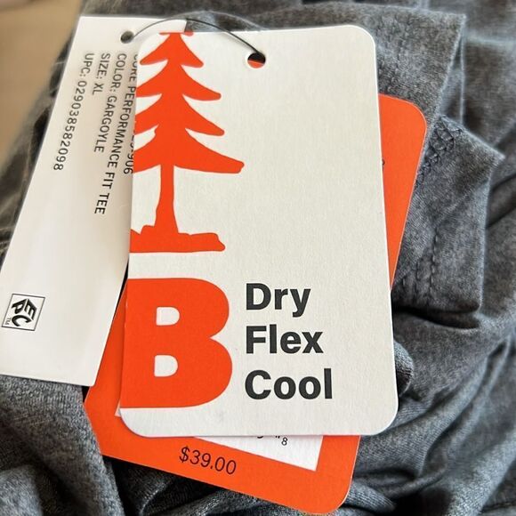 🆕 Bass Outdoor Men's Charcoal Dry Flex Cool Shirt size XL - Picture 5 of 7